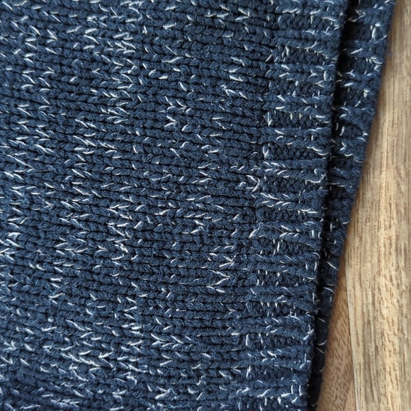 Silk/Cotton Turtleneck Black Knit Sweater - Picture 3 of 8